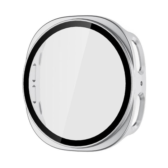 For Galaxy Watch9 / 8 40mm ENKAY Hat-Prince Full Coverage Tempered Glass Film Integrated PC Watch Case(Silver)