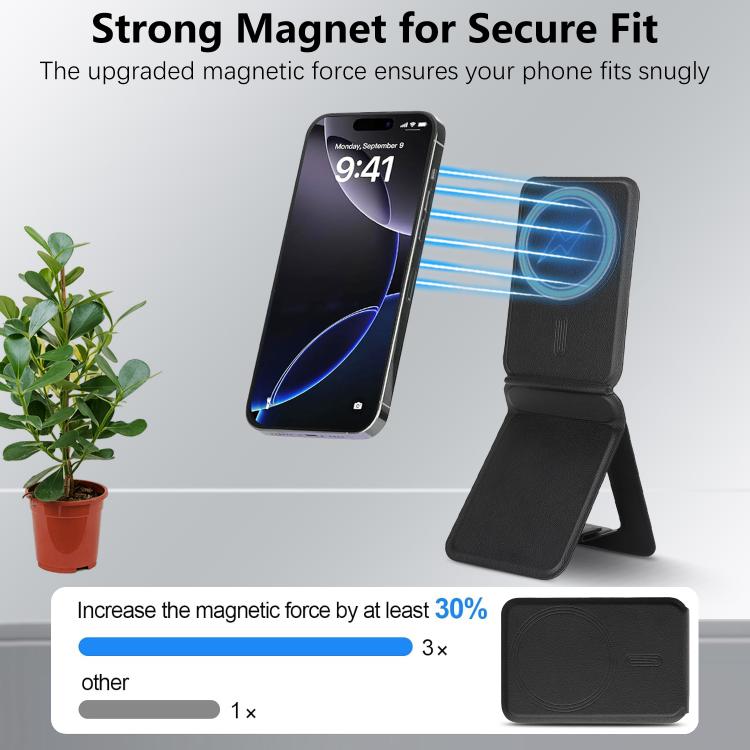 Magnetic MagSafe Tripod Holder(Black) - Desktop Holder by buy2fix | Online Shopping UK | buy2fix