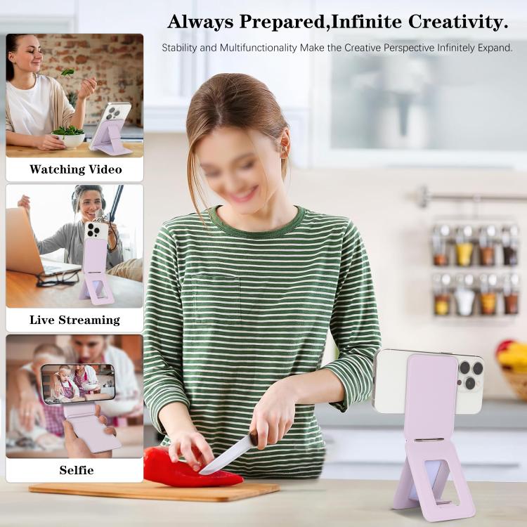 Magnetic MagSafe Tripod Holder(Purple) - Desktop Holder by buy2fix | Online Shopping UK | buy2fix