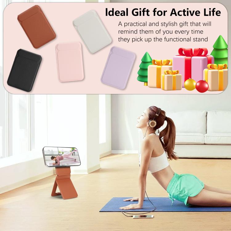 Magnetic MagSafe Tripod Holder(Brown) - Desktop Holder by buy2fix | Online Shopping UK | buy2fix