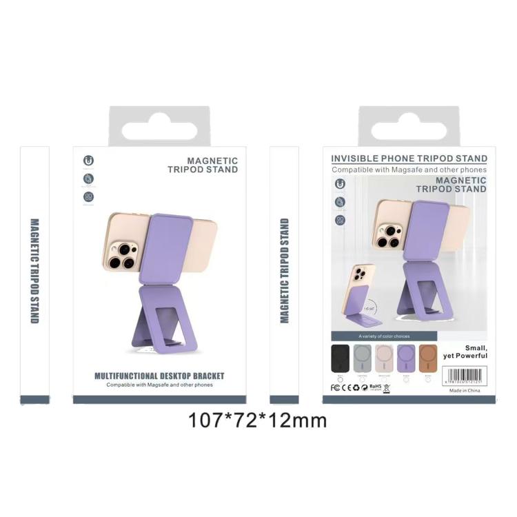 Magnetic MagSafe Tripod Holder(Purple) - Desktop Holder by buy2fix | Online Shopping UK | buy2fix