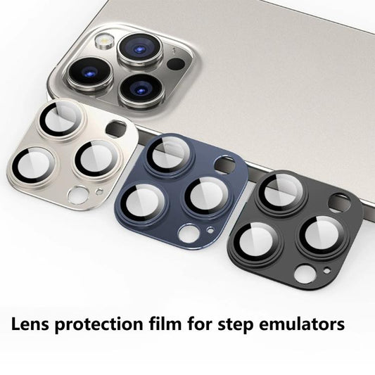 For iPhone 16 Pro Max Kalebol Precise Alignment Stepped Eagle Eye Metal Lens Film(Titanium Original) - iPhone 16 Pro Max Tempered Glass by Kalebol | Online Shopping UK | buy2fix