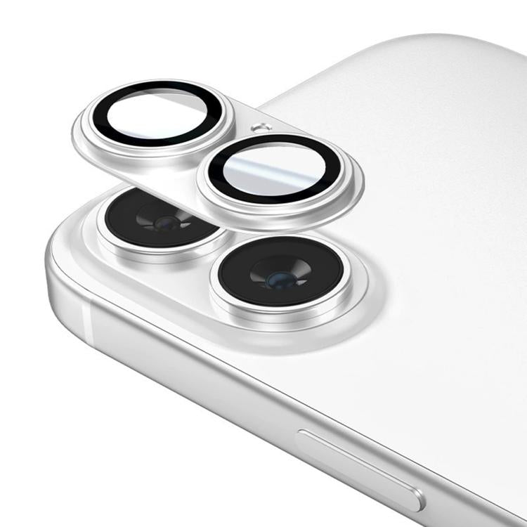 For iPhone 16 Plus Kalebol Precise Alignment Stepped Eagle Eye Metal Lens Film(Silver) - iPhone 16 Plus Tempered Glass by Kalebol | Online Shopping UK | buy2fix