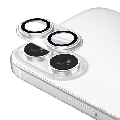 For iPhone 16 Plus Kalebol Precise Alignment Stepped Eagle Eye Metal Lens Film(Silver) - iPhone 16 Plus Tempered Glass by Kalebol | Online Shopping UK | buy2fix