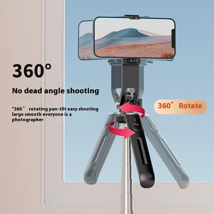 P190 Portable Retractable Four-Legged Stand Phone Stand Selfie Stick with Bluetooth Remote Control - Selfie Sticks by buy2fix | Online Shopping UK | buy2fix
