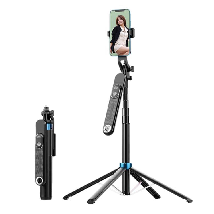 P515 Portable Retractable Four-Legs Phone Stand Selfie Stick with Bluetooth Remote Control - Selfie Sticks by buy2fix | Online Shopping UK | buy2fix