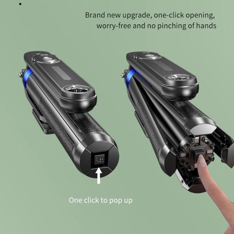 P515 Portable Retractable Four-Legs Phone Stand Selfie Stick with Bluetooth Remote Control - Selfie Sticks by buy2fix | Online Shopping UK | buy2fix