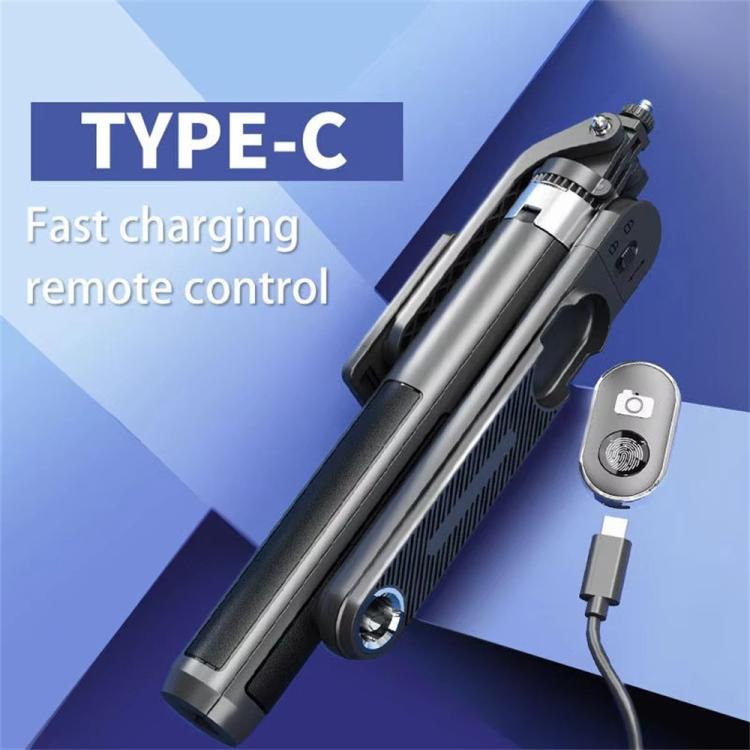 P510 Retractable Four-Legs Stand Portable Phone Stand Selfie Stick with Bluetooth Remote Control - Selfie Sticks by buy2fix | Online Shopping UK | buy2fix