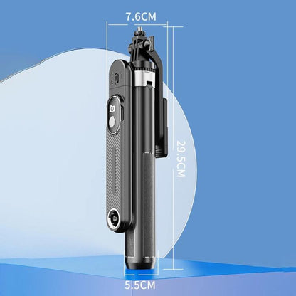 P510 Retractable Four-Legs Stand Portable Phone Stand Selfie Stick with Bluetooth Remote Control - Selfie Sticks by buy2fix | Online Shopping UK | buy2fix