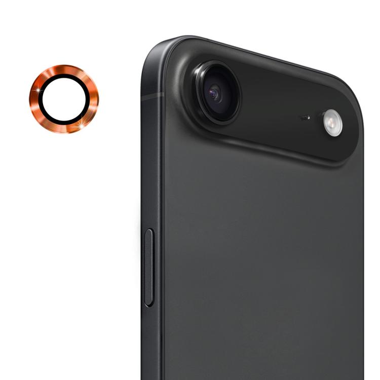 For iPhone Air ENKAY 9H Rear Lens Aluminium Alloy Tempered Glass Film(Orange) - iPhone Air Tempered Glass by ENKAY | Online Shopping UK | buy2fix