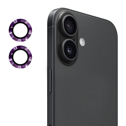 For iPhone 17 ENKAY 9H Rear Lens Aluminium Alloy Tempered Glass Film(Dark Purple) - iPhone 17 Tempered Glass by ENKAY | Online Shopping UK | buy2fix