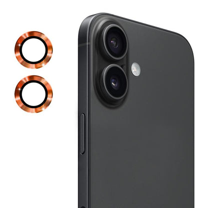 For iPhone 17 ENKAY 9H Rear Lens Aluminium Alloy Tempered Glass Film(Orange) - iPhone 17 Tempered Glass by ENKAY | Online Shopping UK | buy2fix