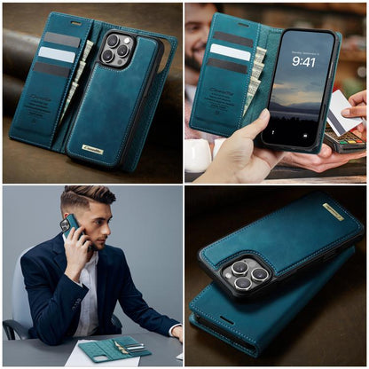 For iPhone 16 Pro CaseMe C49 MagSafe RFID Blocking Detachable Wallet Leather Phone Case(Green) - iPhone 16 Pro Cases by CaseMe | Online Shopping UK | buy2fix