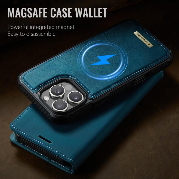 For iPhone 16 Pro CaseMe C49 MagSafe RFID Blocking Detachable Wallet Leather Phone Case(Green) - iPhone 16 Pro Cases by CaseMe | Online Shopping UK | buy2fix