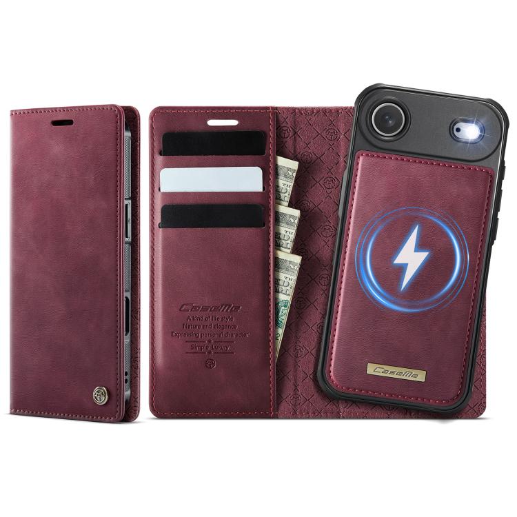 For iPhone Air CaseMe C49 MagSafe RFID Blocking Detachable Wallet Leather Phone Case(Red) - iPhone Air Cases by CaseMe | Online Shopping UK | buy2fix