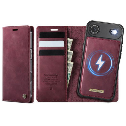 For iPhone Air CaseMe C49 MagSafe RFID Blocking Detachable Wallet Leather Phone Case(Red) - iPhone Air Cases by CaseMe | Online Shopping UK | buy2fix