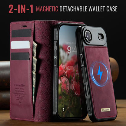 For iPhone Air CaseMe C49 MagSafe RFID Blocking Detachable Wallet Leather Phone Case(Red) - iPhone Air Cases by CaseMe | Online Shopping UK | buy2fix