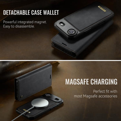 For iPhone Air CaseMe C49 MagSafe RFID Blocking Detachable Wallet Leather Phone Case(Black) - iPhone Air Cases by CaseMe | Online Shopping UK | buy2fix