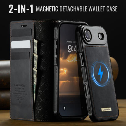 For iPhone Air CaseMe C49 MagSafe RFID Blocking Detachable Wallet Leather Phone Case(Black) - iPhone Air Cases by CaseMe | Online Shopping UK | buy2fix
