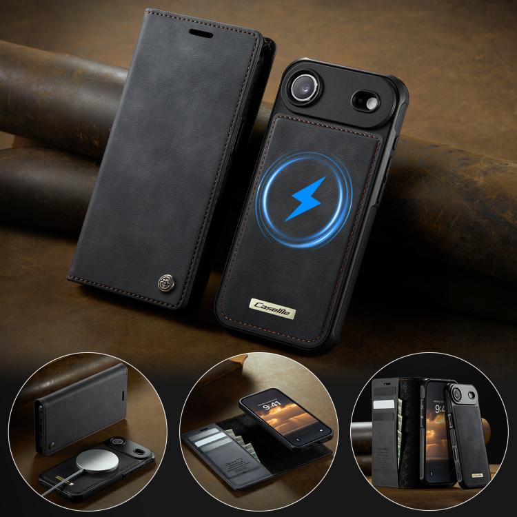 For iPhone Air CaseMe C49 MagSafe RFID Blocking Detachable Wallet Leather Phone Case(Black) - iPhone Air Cases by CaseMe | Online Shopping UK | buy2fix