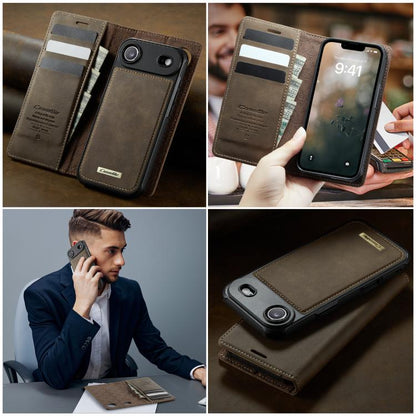 For iPhone Air CaseMe C49 MagSafe RFID Blocking Detachable Wallet Leather Phone Case(Coffee) - iPhone Air Cases by CaseMe | Online Shopping UK | buy2fix