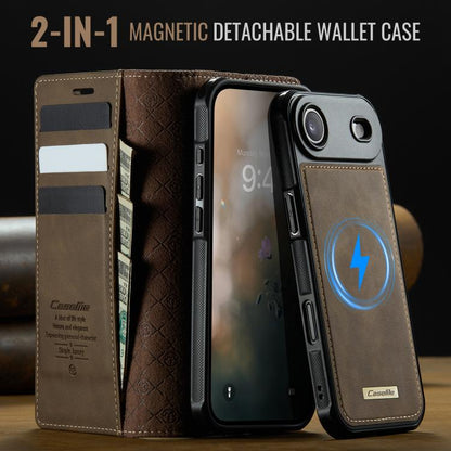 For iPhone Air CaseMe C49 MagSafe RFID Blocking Detachable Wallet Leather Phone Case(Coffee) - iPhone Air Cases by CaseMe | Online Shopping UK | buy2fix