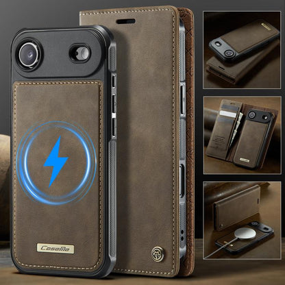 For iPhone Air CaseMe C49 MagSafe RFID Blocking Detachable Wallet Leather Phone Case(Coffee) - iPhone Air Cases by CaseMe | Online Shopping UK | buy2fix