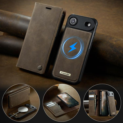 For iPhone Air CaseMe C49 MagSafe RFID Blocking Detachable Wallet Leather Phone Case(Coffee) - iPhone Air Cases by CaseMe | Online Shopping UK | buy2fix