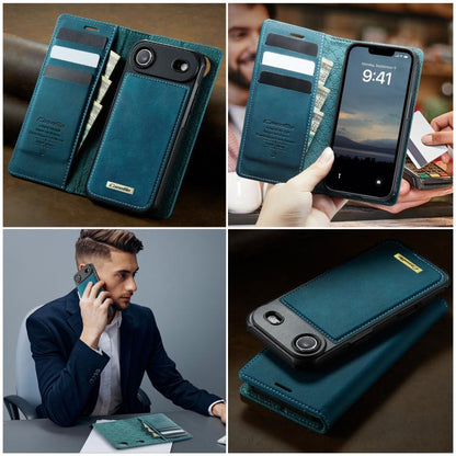 For iPhone Air CaseMe C49 MagSafe RFID Blocking Detachable Wallet Leather Phone Case(Green) - iPhone Air Cases by CaseMe | Online Shopping UK | buy2fix
