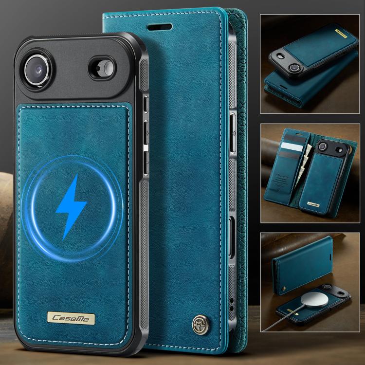 For iPhone Air CaseMe C49 MagSafe RFID Blocking Detachable Wallet Leather Phone Case(Green) - iPhone Air Cases by CaseMe | Online Shopping UK | buy2fix