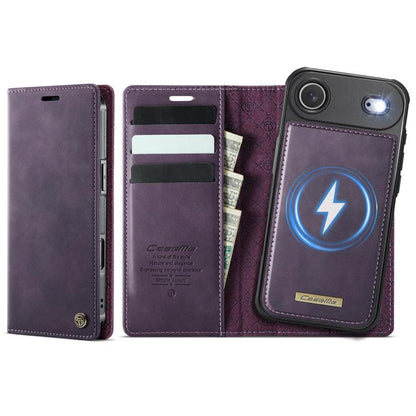 For iPhone Air CaseMe C49 MagSafe RFID Blocking Detachable Wallet Leather Phone Case(Purple) - iPhone Air Cases by CaseMe | Online Shopping UK | buy2fix