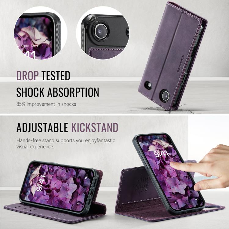 For iPhone Air CaseMe C49 MagSafe RFID Blocking Detachable Wallet Leather Phone Case(Purple) - iPhone Air Cases by CaseMe | Online Shopping UK | buy2fix