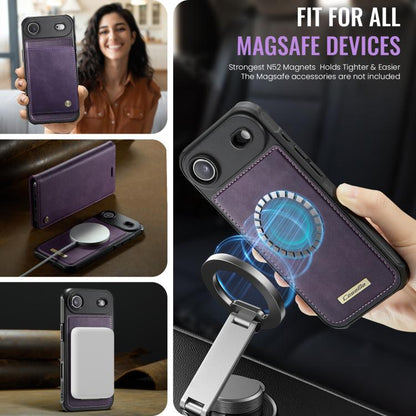 For iPhone Air CaseMe C49 MagSafe RFID Blocking Detachable Wallet Leather Phone Case(Purple) - iPhone Air Cases by CaseMe | Online Shopping UK | buy2fix