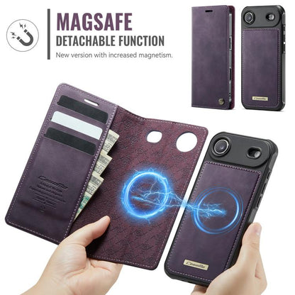 For iPhone Air CaseMe C49 MagSafe RFID Blocking Detachable Wallet Leather Phone Case(Purple) - iPhone Air Cases by CaseMe | Online Shopping UK | buy2fix