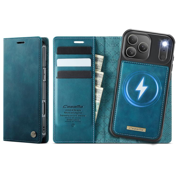 For iPhone 17 Pro CaseMe C49 MagSafe RFID Blocking Detachable Wallet Leather Phone Case(Green) - iPhone 17 Pro Cases by CaseMe | Online Shopping UK | buy2fix