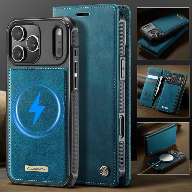 For iPhone 17 Pro CaseMe C49 MagSafe RFID Blocking Detachable Wallet Leather Phone Case(Green) - iPhone 17 Pro Cases by CaseMe | Online Shopping UK | buy2fix