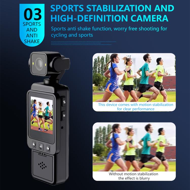 1080P Ultra-HD Clip Pocket Vlog Camera WiFi Portable Video Recorder Camera(Black) - Sports Camera by buy2fix | Online Shopping UK | buy2fix