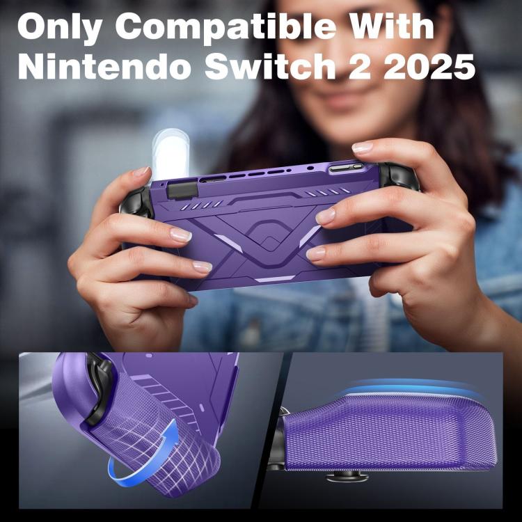 For Nintendo Switch 2 Game Console Mecha Style TPU Protective Case(Black) - Cases by buy2fix | Online Shopping UK | buy2fix