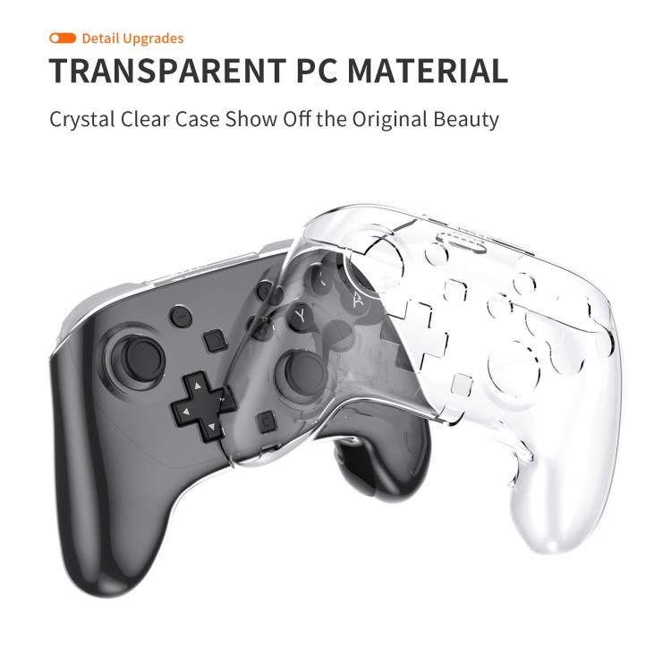 For Nintendo Switch 2 Pro Gamepad Transparent Full Cover PC Protective Case - Cases by buy2fix | Online Shopping UK | buy2fix