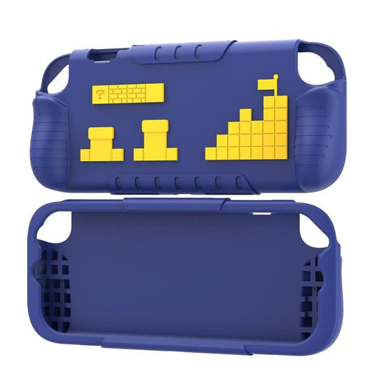 For Nintendo Switch 2 Game Console Anti-Slip And Anti-Drop Liquid Silicone Protective Case(Blue Yellow)