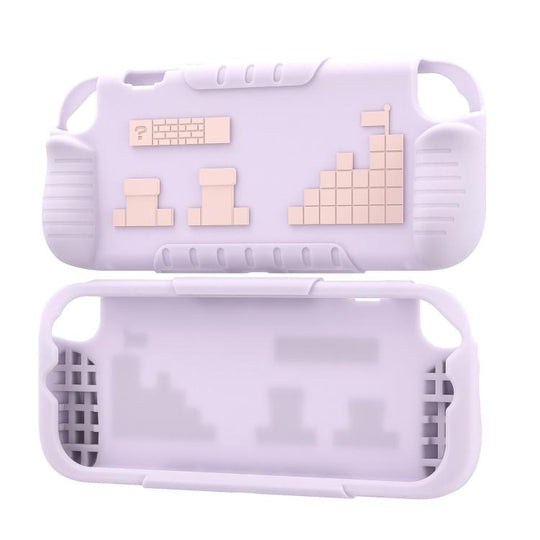 For Nintendo Switch 2 Game Console Anti-Slip And Anti-Drop Liquid Silicone Protective Case(Pink Purple)
