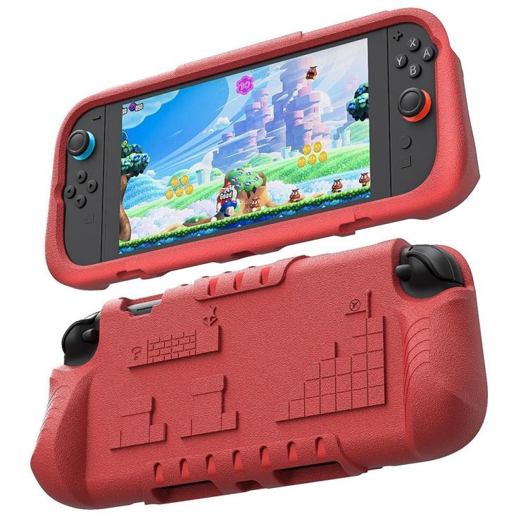 For Nintendo Switch 2 Game Console Anti-Slip And Anti-Drop Liquid EVA Protective Case(Red) - Cases by buy2fix | Online Shopping UK | buy2fix