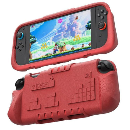 For Nintendo Switch 2 Game Console Anti-Slip And Anti-Drop Liquid EVA Protective Case(Red) - Cases by buy2fix | Online Shopping UK | buy2fix