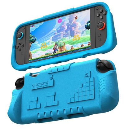 For Nintendo Switch 2 Game Console Anti-Slip And Anti-Drop Liquid EVA Protective Case(Blue) - Cases by buy2fix | Online Shopping UK | buy2fix