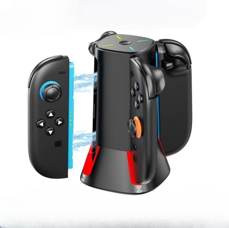 For Nintendo Switch 2 4 in 1 Handle Charging Stand With RGB Dazzling Lights - Charger & Power by buy2fix | Online Shopping UK | buy2fix