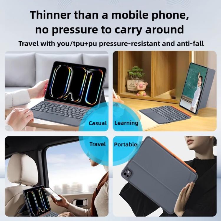 For iPad Pro 11 2024 Magnetic Split Wonderful Control Keyboard Tablet Case - For iPad Pro by buy2fix | Online Shopping UK | buy2fix
