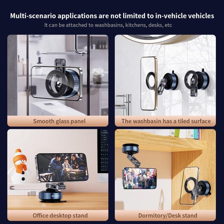 Z25 Vacuum Suction Magnetic Mount Bracket Foldable Car Phone Holder - Universal Car Holders by buy2fix | Online Shopping UK | buy2fix