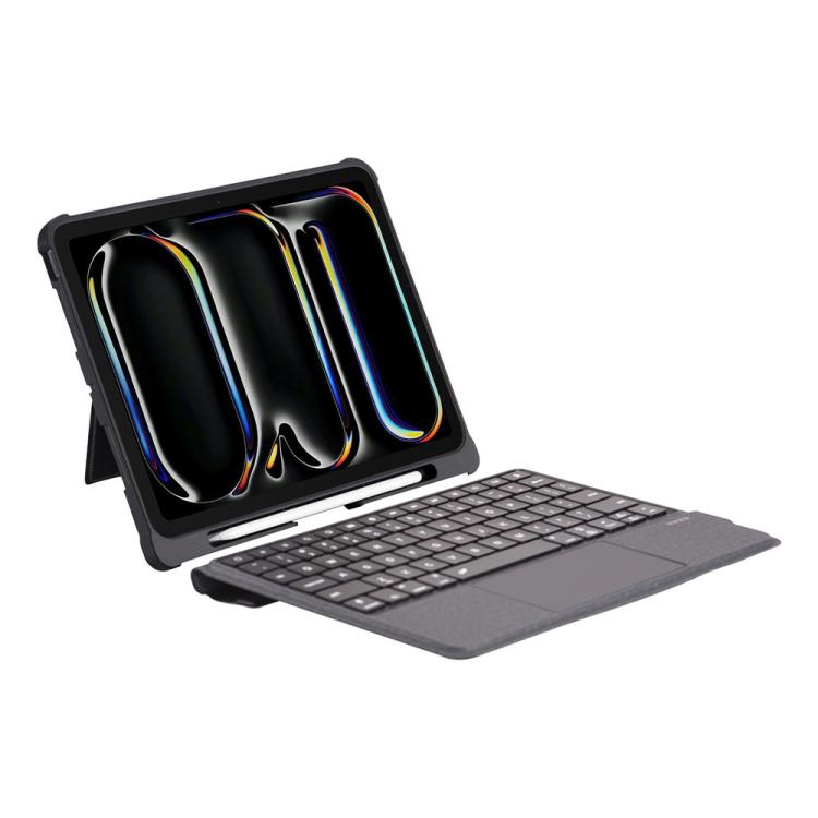 For iPad Pro 11 2024 Magnetized Separation Of The Wonderful Control Keyboard Four Corners Of The Drop-Proof PU Protective Case - For iPad Pro by buy2fix | Online Shopping UK | buy2fix