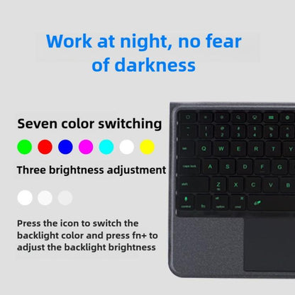 For iPad Air 2022 / 2020 10.9 Magnetized Separation Of The Wonderful Control Keyboard Four Corners Of The Drop-Proof PU Protective Case - For iPad Air by buy2fix | Online Shopping UK | buy2fix