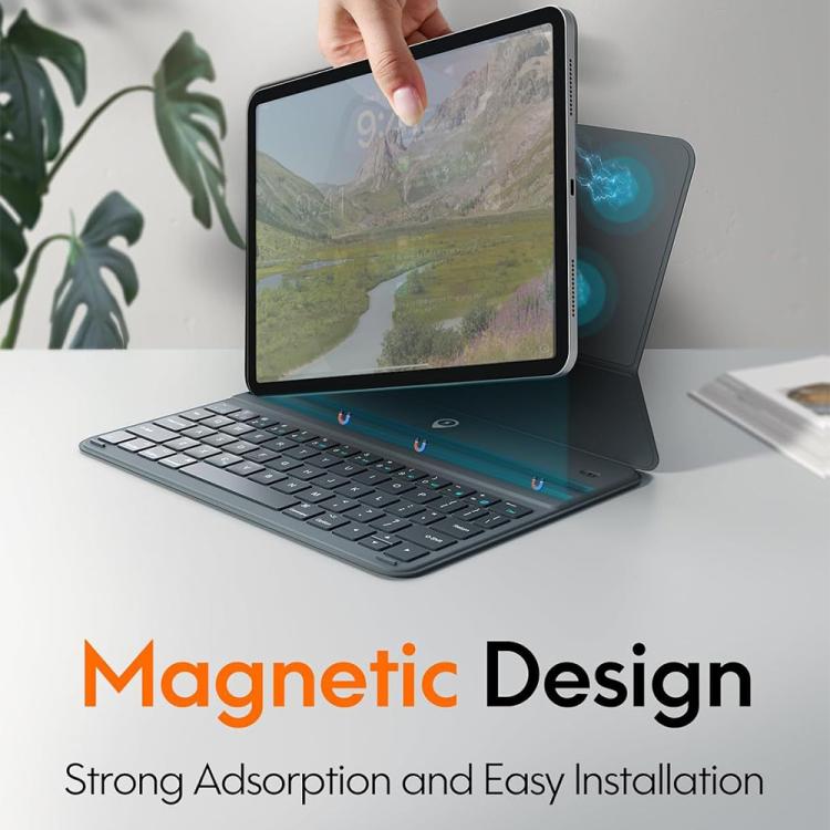 For iPad 2022 Magnetic Keyboard Slim Protective Case - Universal by buy2fix | Online Shopping UK | buy2fix